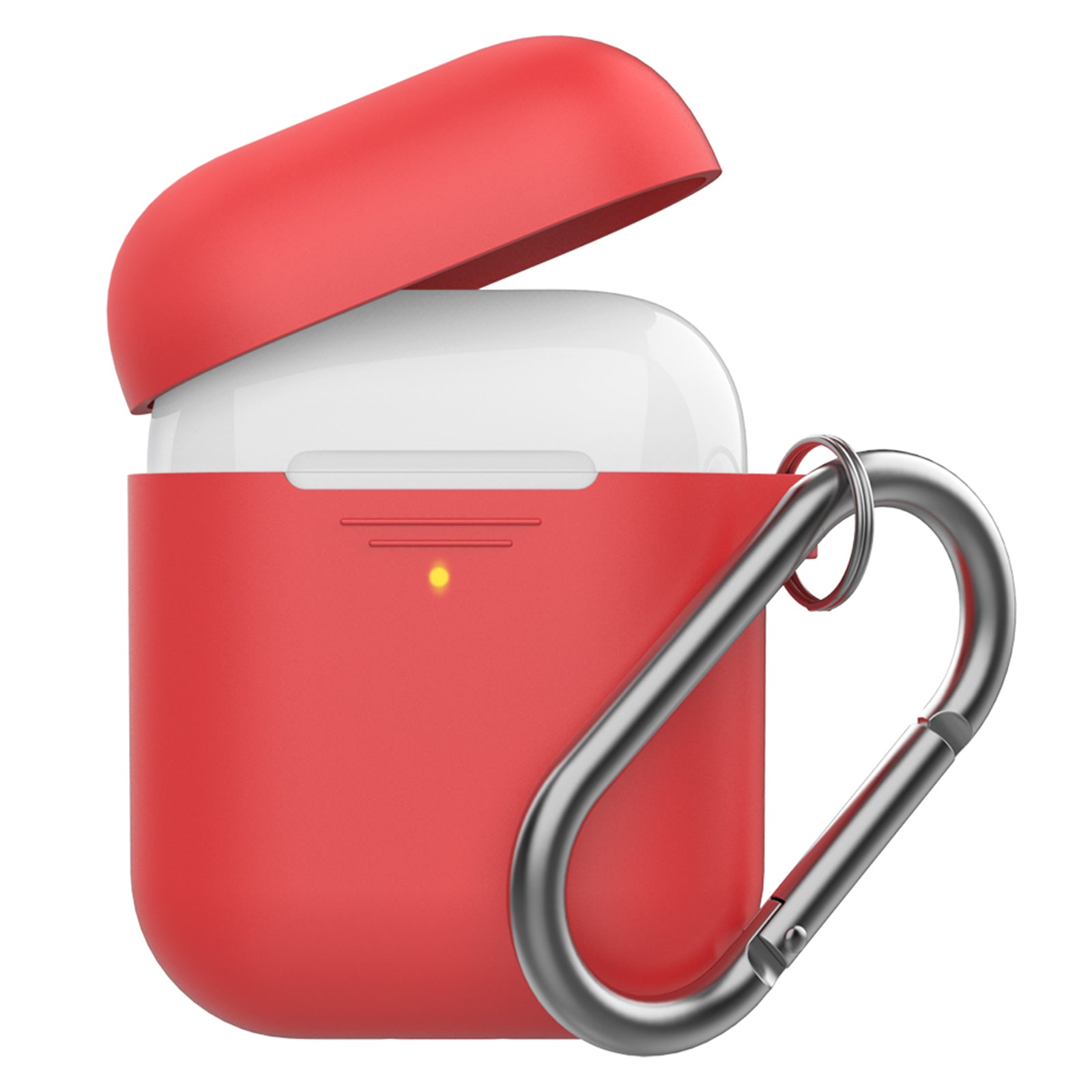 AHASTYLE PT-06-F For AirPods with Charging Case (2016) (2019) AirPods with Wireless Charging Case (2019) Anti-dust Plug Design Splittable Silicone Cover with Hook AHASTYLE PT-06-F For AirPods with Charging Case (2016) (2019) AirPods with Wireless Charging Case (2019) Anti-dust Plug Design Splittable Silicone Cover with Hook